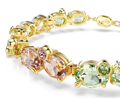 Gema Tennis bracelet Mixed cuts, Multicolored tone plated