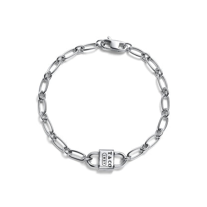 Tiffany 1837™ Small Double Lock Bracelet in Sterling Silver