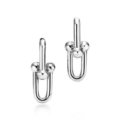 Tiffany HardWear Large Link Earrings in Sterling Silver