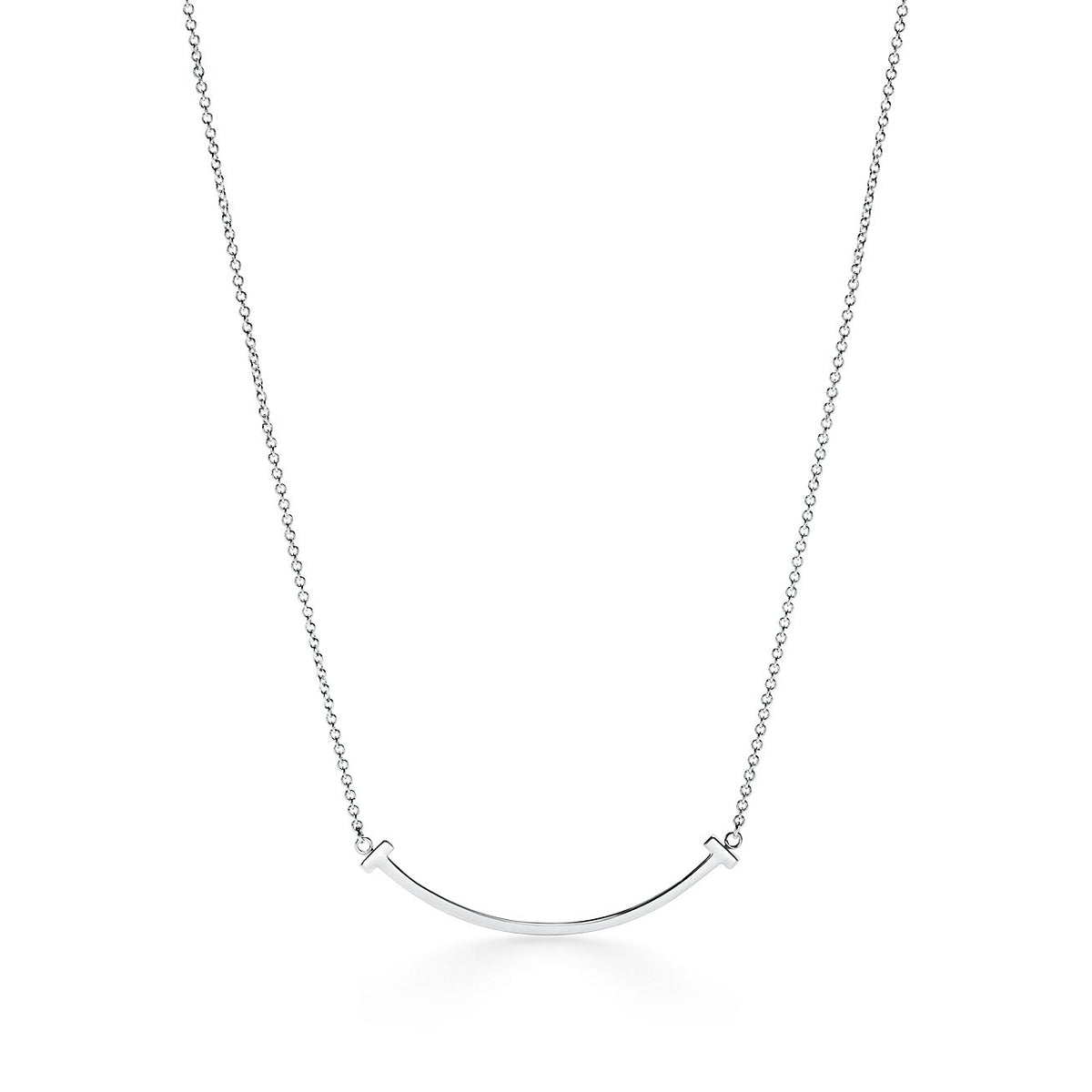 Tiffany T Smile Pendant in White Small |