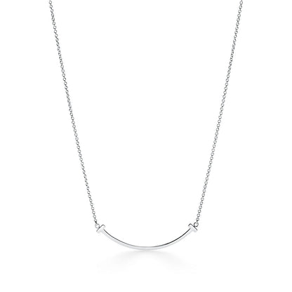 Tiffany T Smile Pendant in White Small |