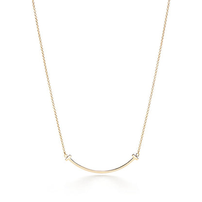 Tiffany T Smile Pendant in Yellow  Small