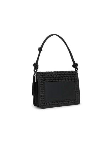 Medium black Audree Rafia shoulder bag black