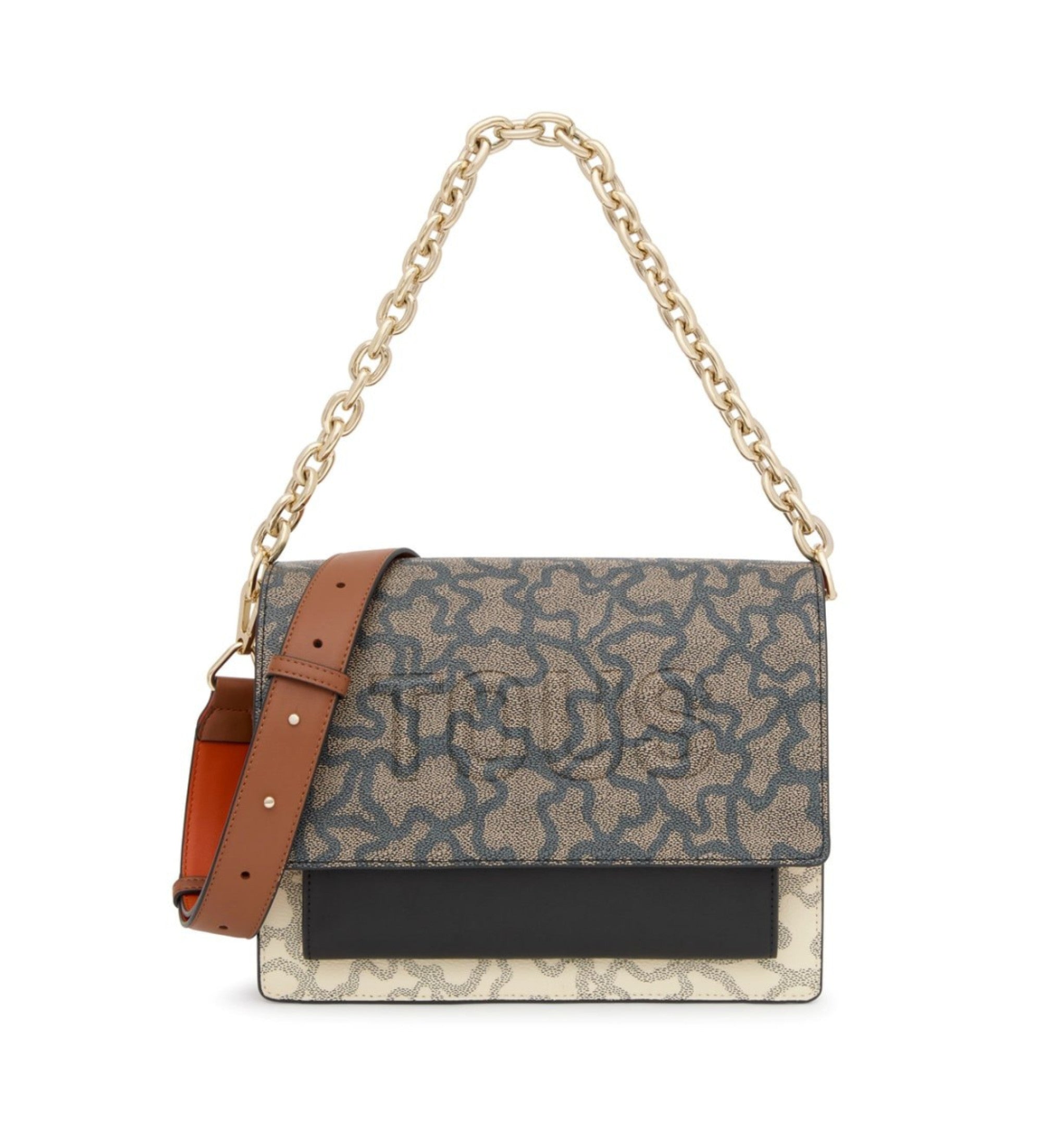 M.audree Chain K Icon Beige-Ne grey shoulder bag