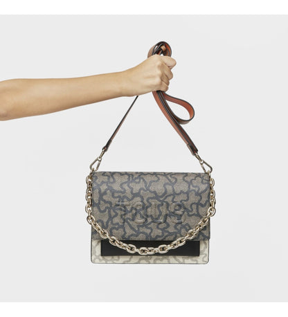M.audree Chain K Icon Beige-Ne grey shoulder bag