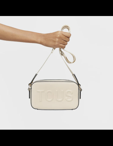 Beige Reporter Shoulder Bag   La Rue New
