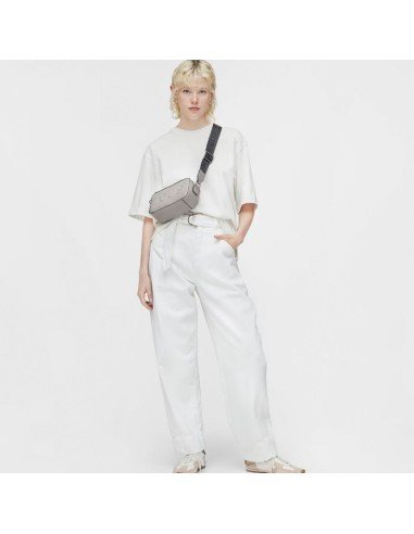 La Rue New grey reporter shoulder bag