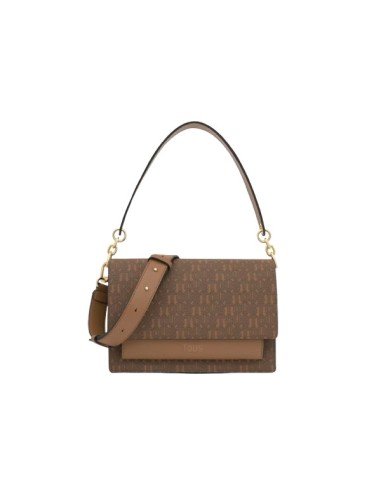 Medium earthen Audree   Buckles Silhouette messenger bag