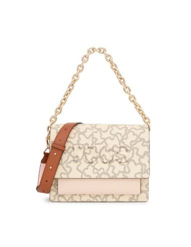 Medium Shoulder Bag Beige Audree Kaos Icon